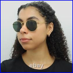 Ray-Ban Lunettes de Soleil RB3637 New Round 919631 or Vert 53mm