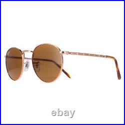 Ray-Ban Lunettes de Soleil RB3637 New Round 920233 or Rose Marron 50mm