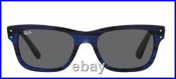 Ray-Ban MR BURBANK RB 2283 homme Lunettes de Soleil STRIPED BLUE/DARK GREY