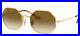 Ray-Ban-OCTAGON-RB-1972-unisexe-Lunettes-de-Soleil-GOLD-BROWN-SHADED-54-19-145-01-lj
