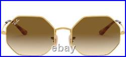 Ray-Ban OCTAGON RB 1972 unisexe Lunettes de Soleil GOLD/BROWN SHADED 54/19/145