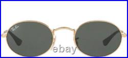 Ray-Ban OVAL METAL RB 3547N unisexe Lunettes de Soleil GOLD/G- CLASSIC GREEN