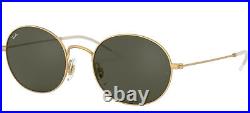 Ray-Ban OVAL METAL RB 3594 unisexe Lunettes de Soleil GOLD/DARK GREEN 53/20/145