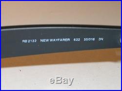 Ray-Ban RB2132 55 18M Noir Mat G15 UV Verres en Wayfarers Lunettes de Soleil