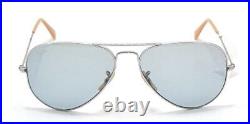 Ray-Ban RB3025 9065/I5 3F Aviator Unisexe Argent/Bleu Lunettes de soleil