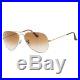 Ray-Ban RB3025 Aviator grandes lunettes de soleil Aviator en métal, brun