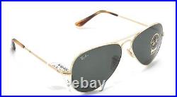 Ray-Ban RB3689 9147/31 3N Aviator Or Lunettes de soleil simple