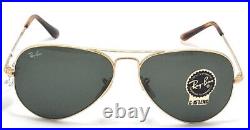 Ray-Ban RB3689 9147/31 3N Aviator Or Lunettes de soleil simple