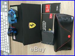 Ray-Ban RB8305 Ferrari Edition Fibre Carbon Scuderia Shiny Dark Grey Mirror Blue