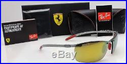 Ray-Ban RB8305-M F006/6B Ferrari Edition Fibre de Carbone Lunettes Soleil