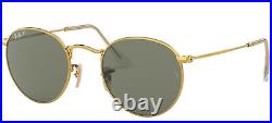 Ray-Ban ROUND METAL RB 3447 unisexe Lunettes de Soleil GOLD/GREEN 50/21/145