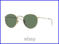 Ray Ban Sunglasses Lunettes de Soleil Hot Rb3447 Rond Métal Oro Verde G15 001