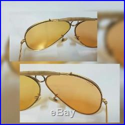 Ray Ban USA Bausch And Lomb Shooter Outdoorsman Ambermatic 1960's / 1970's