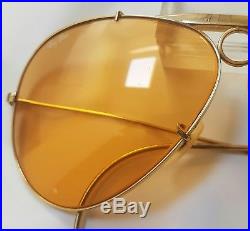 Ray Ban USA Bausch And Lomb Shooter Outdoorsman Ambermatic 1960's / 1970's
