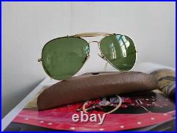 Ray Ban USA Golden Aviator Vintage Bausch Lomb 62 14 5.9 Inches Width