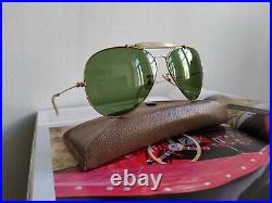 Ray Ban USA Golden Aviator Vintage Bausch Lomb 62 14 5.9 Inches Width