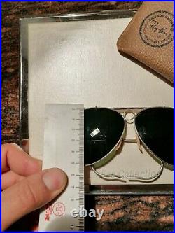 Ray Ban Vintage 60 s Bausch E Lomb B&L Wire Aviate Aviator G15 green lens