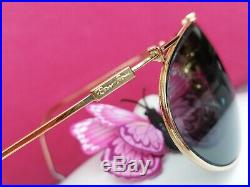 Ray Ban Vintage W1532 Deco Metals Arista Ovale Plaqué Or 24 K Baush & Lomb