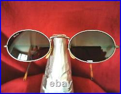 Ray Ban W2857 New Gatsby Oval Silver Mat Vintage Baush & Lomb En Très Bon État