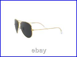 Ray-Ban lunettes de soleil RB3025 AVIATOR LARGE METAL 919648 Noir or Unisexe