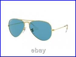 Ray-Ban lunettes de soleil RB3025 AVIATOR LARGE METAL 9196S2 unisexe bleu or