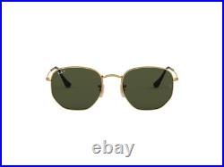 Ray-Ban lunettes de soleil RB3548N HEXAGONAL 001/58 Or vert unisexe