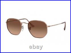 Ray-Ban lunettes de soleil RB3548N HEXAGONAL 9069A5 Or unisexe