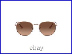 Ray-Ban lunettes de soleil RB3548N HEXAGONAL 9069A5 Or unisexe