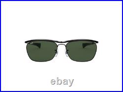 Ray-Ban lunettes de soleil RB3619 002/58 Noir vert Unisex