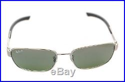 Ray-Ban rb3430 003/M4 59mm polarisé Hommes Carré Lunettes de soleil métalliques