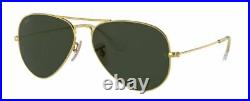 Ray ban 3025 58 W3400 Aviateur Or Sunglasses Lunettes de Soleil Or G 15 Vert