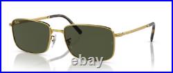 Ray ban 3717 60 919631 Legend Or Lunettes de Soleil Vert Verres Sunglasses