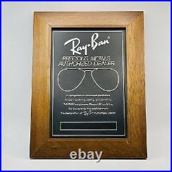 Ray ban Bausch Lomb Affichage Publicité Logo Store Sign Original Précieux Metals