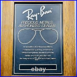 Ray ban Bausch Lomb Affichage Publicité Logo Store Sign Original Précieux Metals