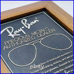 Ray ban Bausch Lomb Affichage Publicité Logo Store Sign Original Précieux Metals