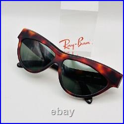 Ray ban Bausch Lomb Soleil Femmes Cateye Braun Onyx WO 805 Emblématique B&L NOS
