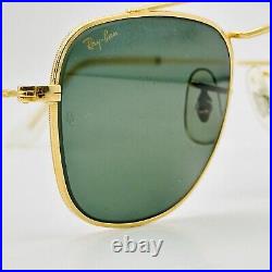 Ray ban Lunettes de Soleil Femme Homme Ovale Or Bébé Lomb W1344 ARISTA B&L NOS