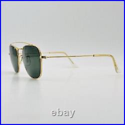 Ray ban Lunettes de Soleil Femme Homme Ovale Or Bébé Lomb W1344 ARISTA B&L NOS