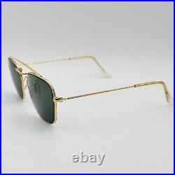 Ray ban Lunettes de Soleil Femme Homme Ovale Or Bébé Lomb W1344 ARISTA B&L NOS