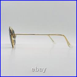 Ray ban Lunettes de Soleil Femme Homme Ovale Or Bébé Lomb W1344 ARISTA B&L NOS