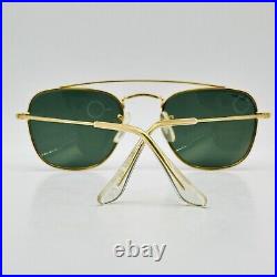 Ray ban Lunettes de Soleil Femme Homme Ovale Or Bébé Lomb W1344 ARISTA B&L NOS