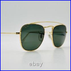 Ray ban Lunettes de Soleil Femme Homme Ovale Or Bébé Lomb W1344 ARISTA B&L NOS