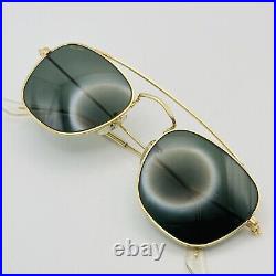 Ray ban Lunettes de Soleil Femme Homme Ovale Or Bébé Lomb W1344 ARISTA B&L NOS