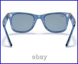 Ray ban Lunettes de Soleil Wayfarer RB2140 658756 50-22 Transparent Bleu