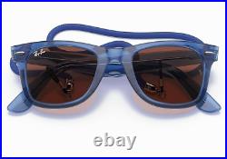 Ray ban Lunettes de Soleil Wayfarer RB2140 6587C5 50-22 Transparent Bleu Rouge