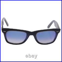 Ray ban Soleil Classique Wayfarer RB 2140 1198/40 Gris Bleu Dégradé Miroir 50mm