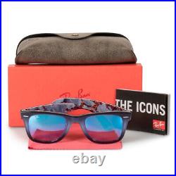 Ray ban Soleil Classique Wayfarer RB 2140 1198/40 Gris Bleu Dégradé Miroir 50mm