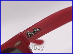 Ray ban True Vintage 1980er USA Bausch & Lomb Wayfarer 2 Rouge 54-19 Large