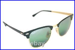 Rayban Clubmaster Métal Polarisé Chromance RB3716 9255G4 51mm Arista or Vert