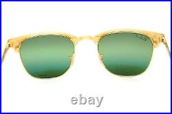 Rayban Clubmaster Métal Polarisé Chromance RB3716 9255G4 51mm Arista or Vert